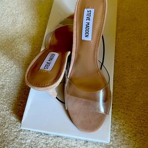 Steve Madden Erin Clear slides